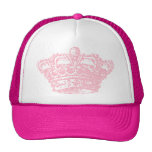 Coroa cor-de-rosa bonés