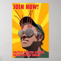 Corpo atômico da observação dos E.U. Poster