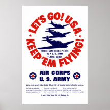 Corpo de ar de WW2 E.U. Pôsteres