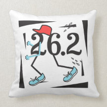 Corredor de maratona engraçado 26,2 - presentes pa travesseiro de decoração