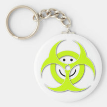 Corrente chave do Biohazard do smiley face Chaveiro