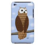 Coruja bonito de Brown na capa do ipod touch do cé Capas iPod Barely There