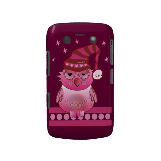 Coruja bonito do bebê com a caixa corajosa de Blac Capa Blackberry Bold