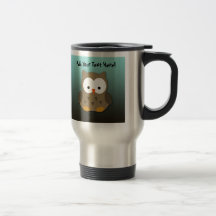 Coruja bonito do bebê personalizada caneca
