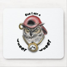 Coruja do rap mousepad