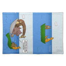 Coruja e gatinho e outro Placemat Suporte Para Prato