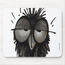 Coruja sonolento mousepad