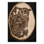 Coruja Tawny Cartoes
