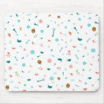 Corujas pequenas e pássaros mouse pads