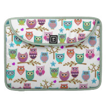 Corujas variáveis do fundo bolsa MacBook pro