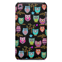Corujas variáveis do fundo capas iPod touch Case-Mate