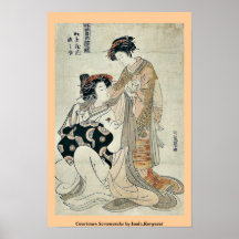 Courtesan Somenosuke por Isoda, Koryusai Pôsteres