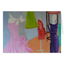 Couture de Haute Paris do vintage Cartão