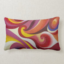 Coxim decorativo - Alaranjado-rosa Travesseiro