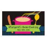 cozinhando cartões de visitas do cozinheiro chefe 