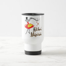 Cozinhar do mágico da cozinha que diz a caneca cus