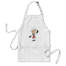 Cozinheiro chefe fêmea com o camiseta e os present avental