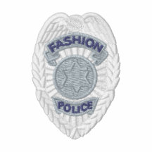 Crachá da polícia da forma camisa polo bordada
