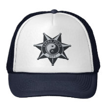 Crachá da polícia das karmas! bonés