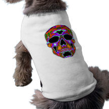 Crânio de Psychedellic Roupas Para Pets