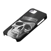 Crânio do chapéu alto iPhone 5 capas
