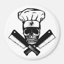 Crânio do cozinheiro chefe (B&W) Imas