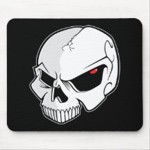 Crânio do olho mau mouse pad