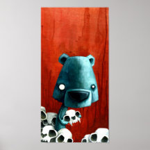 Crânio do urso posteres