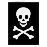 Crânio e Crossbones Cartão