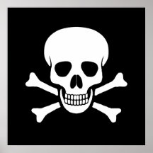 Crânio e poster dos Crossbones