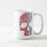 Crânio Estilo Colorido Caneca