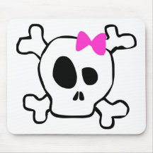 Crânio feminino mousepad