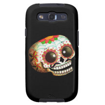 Crânio mexicano do açúcar capas galaxy SIII