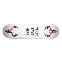 Crânio patriótico dos cervos skates personalizados