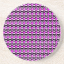 Crânios - rosa porta copo