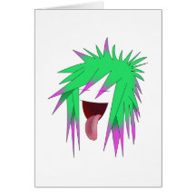 Crazy punk tarjeton