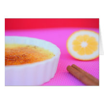 Creme brulée Catalan Cartões