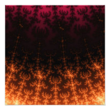 Crepúsculo de incandescência do Fractal - ouro, pr Arte De Fotos