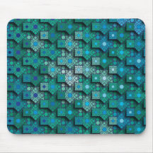 Criação colorida do teste padrão "sob o mar " mousepad