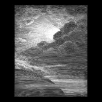 Criação da luz, por Gustave Doré pôsteres