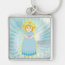 Criança divina que brilha as asas Ch. chave de anj Chaveiro