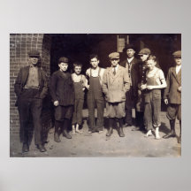 Criança Trabalhador de Lowell Massachusetts, 1911 Impressão
