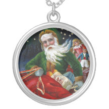 Crianças de Papai Noel da jóia do Natal Colar Personalizado
