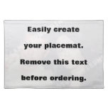 Criar facilmente seu placemat da foto suporte para pratos