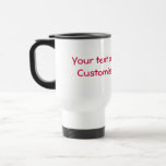 CRIAR SUA PRÓPRIA CANECA DE VIAGEM (branca)