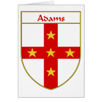 Crista da brasão/família de Adams cartões