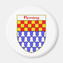 Crista da brasão/família de Fleming Ima