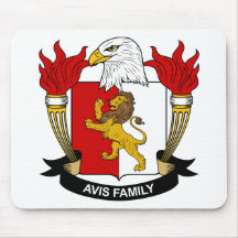 Crista da família de Avis Mousepad