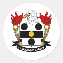 Crista da família de Fairbanks Adesivos