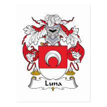 Crista da família de Luna Cartoes Postais
